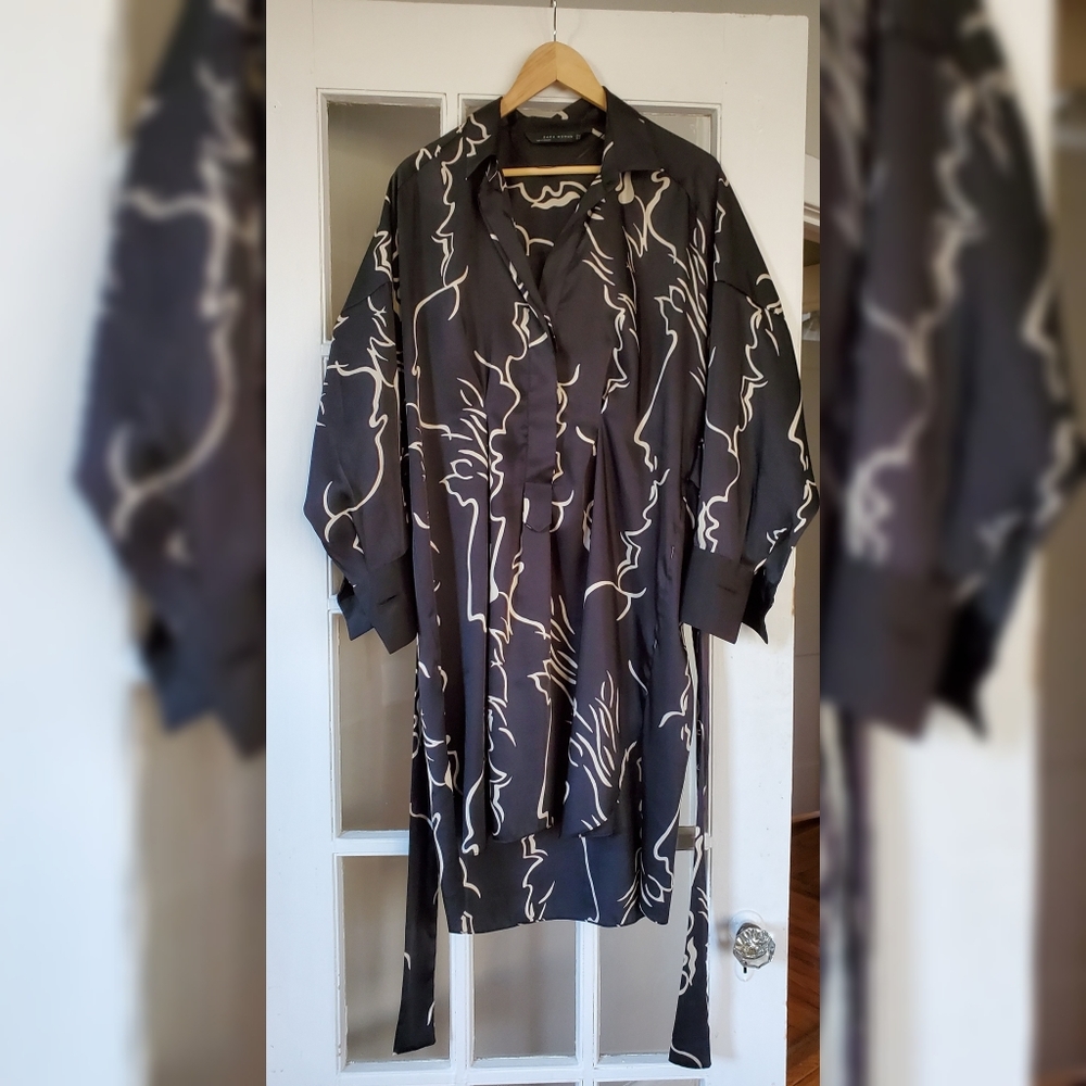 Zara Tie-Back Printed Tunic XL